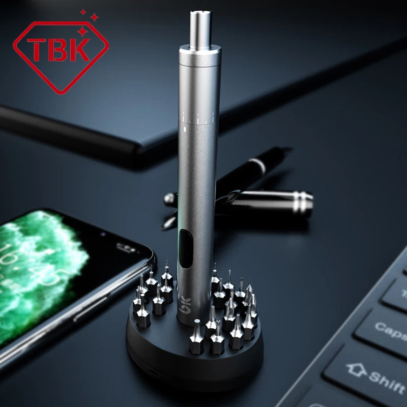 TBK BK008  Adjustable position electric charging screwdriver Mobile phone repair dismantling for iPhone ipad Samsung Repair