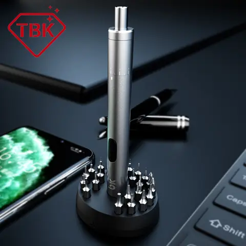 TBK BK008 Destornillador de carga eléctrica de posición ajustable Desmontaje de reparación de teléfonos móviles para iPhone iPad Reparación Samsung