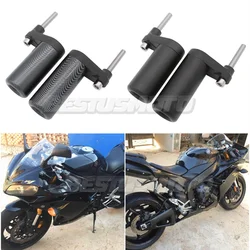 Motorcycle Black&Carbon No Cut Frame Sliders Crash Falling Protector For Yamaha YZF-R1 YZFR1 YZF R1 2007 2008