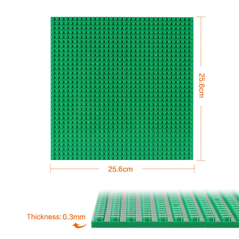 Płyty bazowe dwustronne klasyczne dwustronne płyty bazowe 32x32 16x32 bloki plastikowe DIY cegły budowlane kompatybilne marki