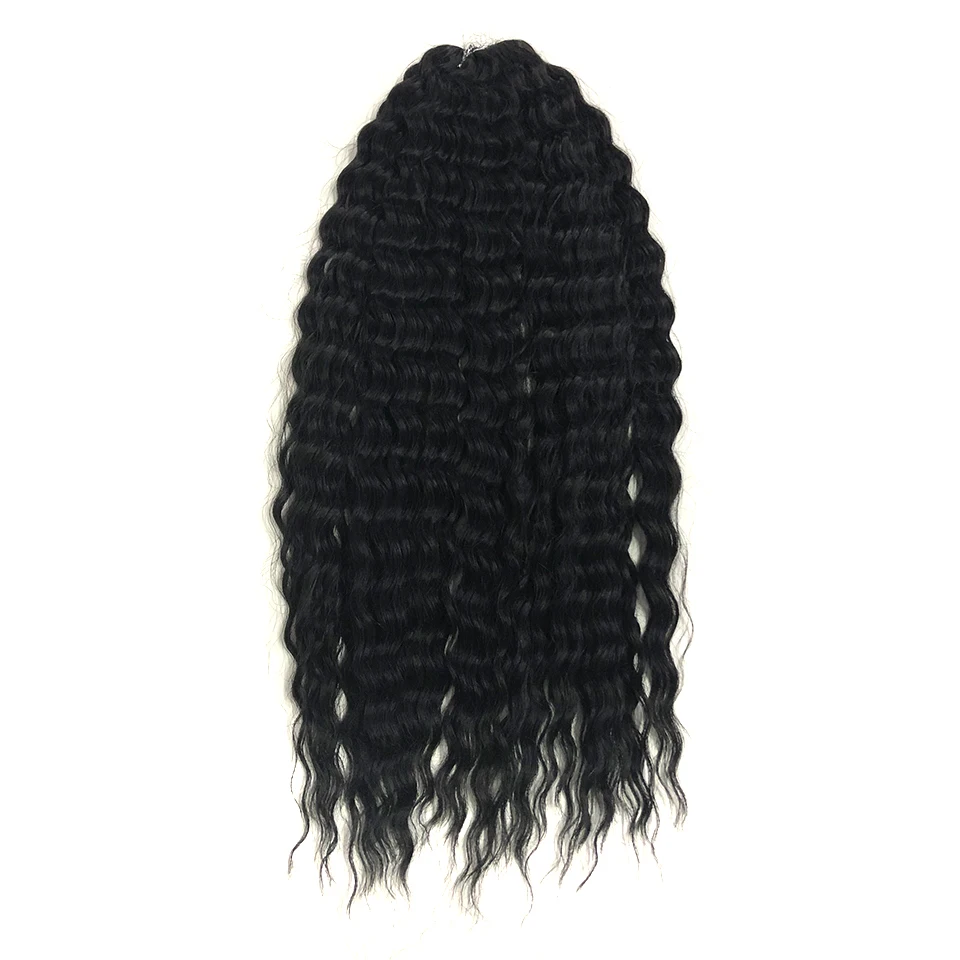Ariel Hair Synthetic Twist Crochet Curly Hair 24 Zoll Water Wave Braid Hair Ombre Blonde Brown Deep Wave Flechten Haarverlängerung – Detail 19