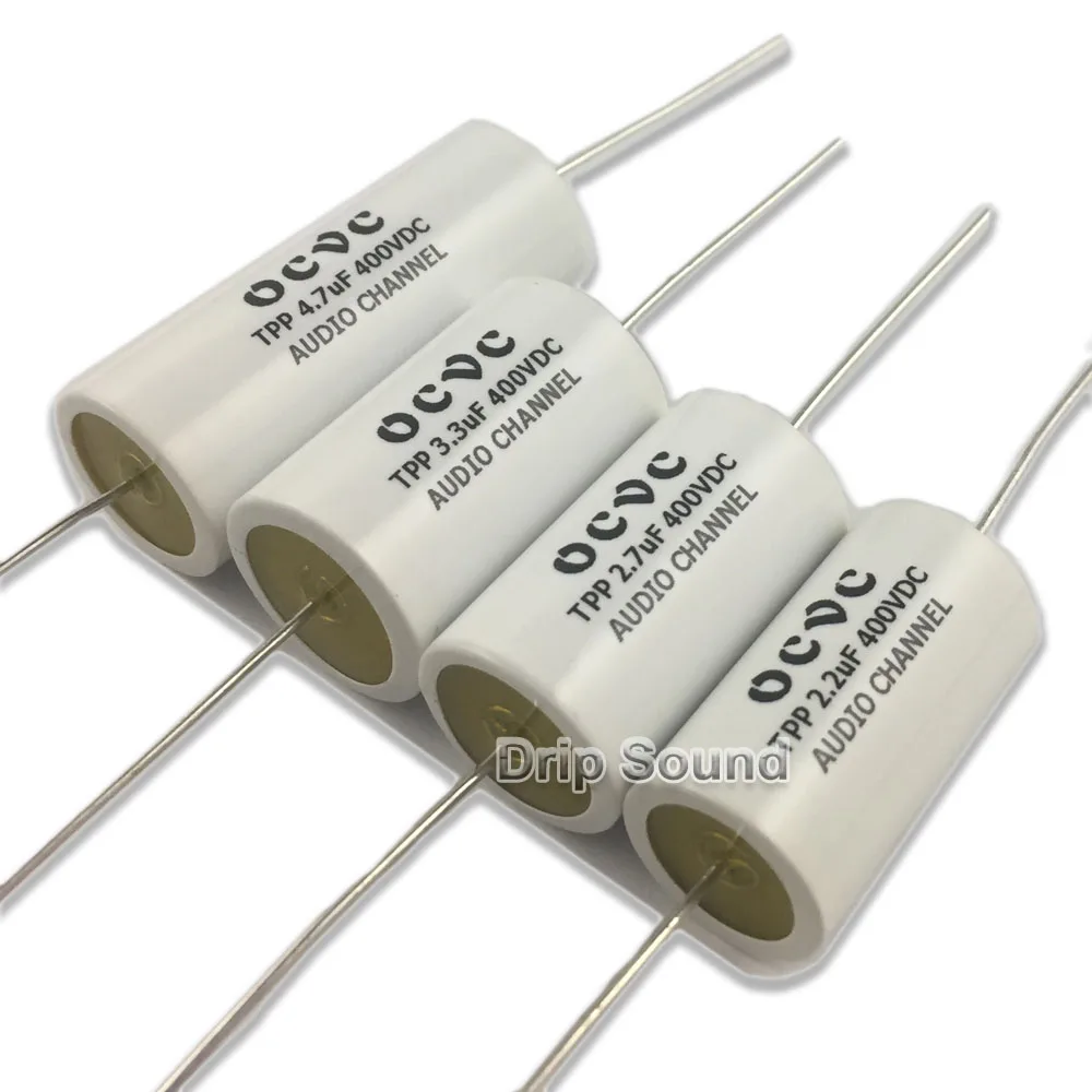 2pcs 1uF-22uF 400V Tweeter Speaker Frequency Divider Crossover Non-Polarity Capacitor