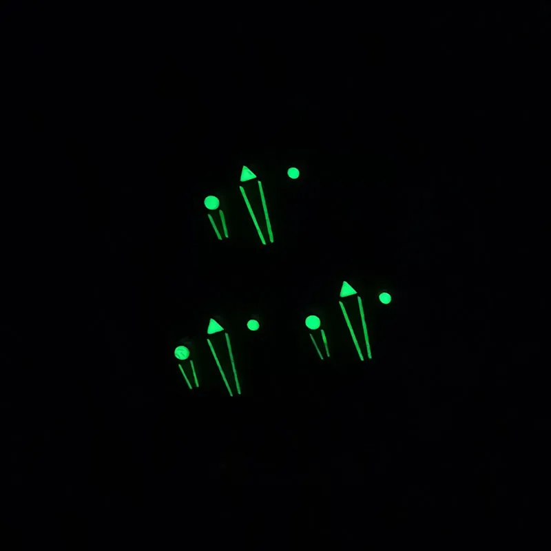 نيتون ساعة الأيدي NH35 NH36 ETA 2836 2824 ميوتا 8205 8215 821A Mingzhu DG 2813 3804 ساعة يد تعمل بالحركة الأيدي الأخضر مضيئة