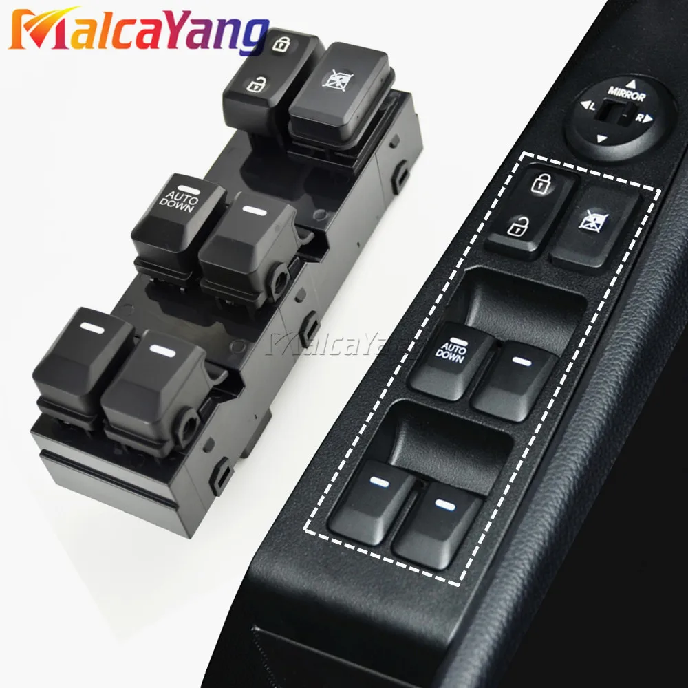 Front Left Power Window Switch Button 16Pin 93570-3W000 Window Switch Fits for Kia Sportage 2011-2016