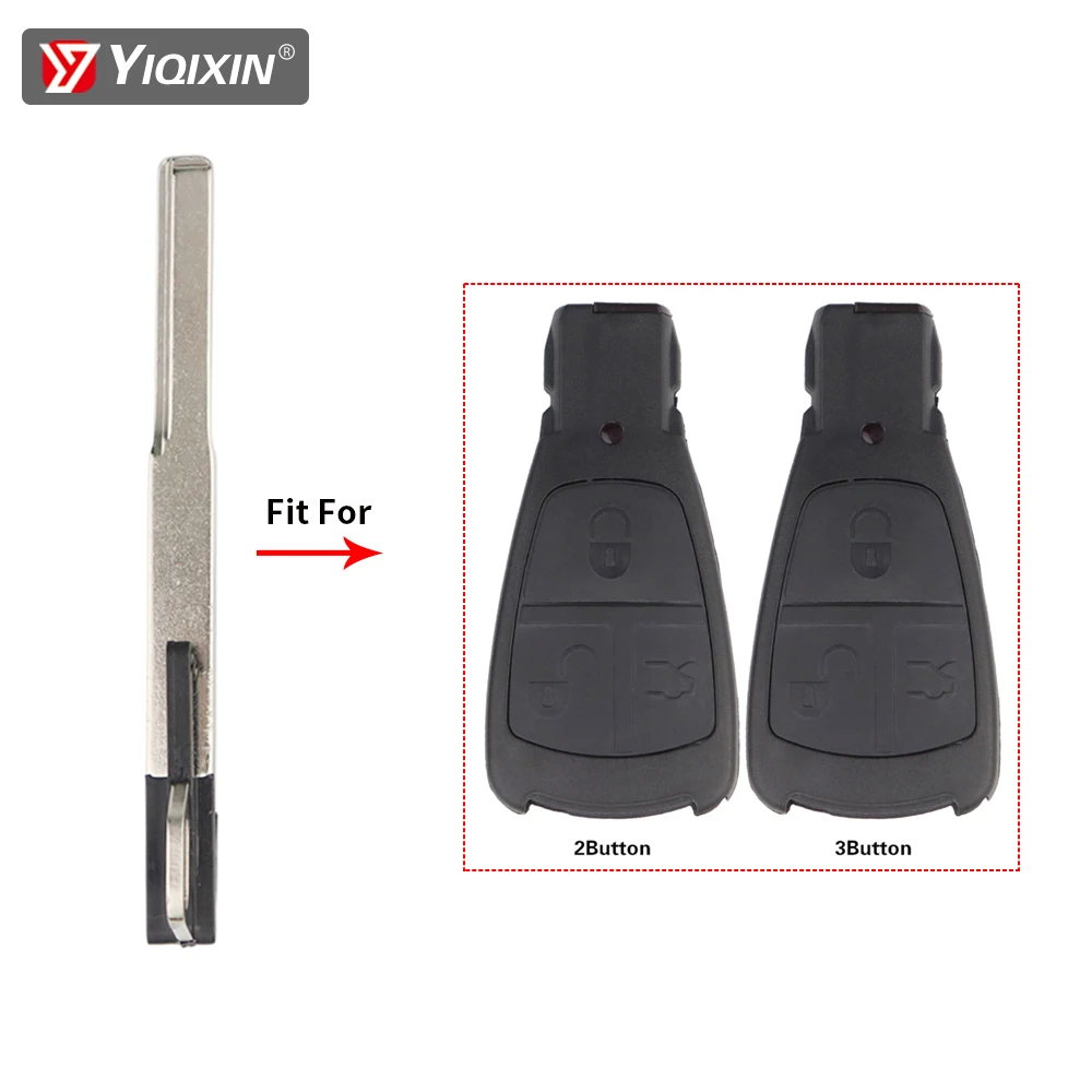 YIQIXIN Replacement Emergency Insert Small Key Blade Uncut For Car Mercedes Benz C180 E W202 ML32 Class 1997-2000 IYZ3302