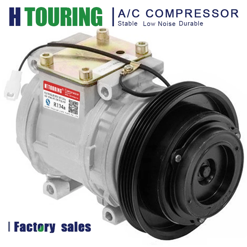 

For Car Toyota Corolla L4 L.6 1.8L 90-97 10PA15C AC Compressor 88320-02040 88310-1A300 88320-1A420 447100-3430 15-21991 19192854