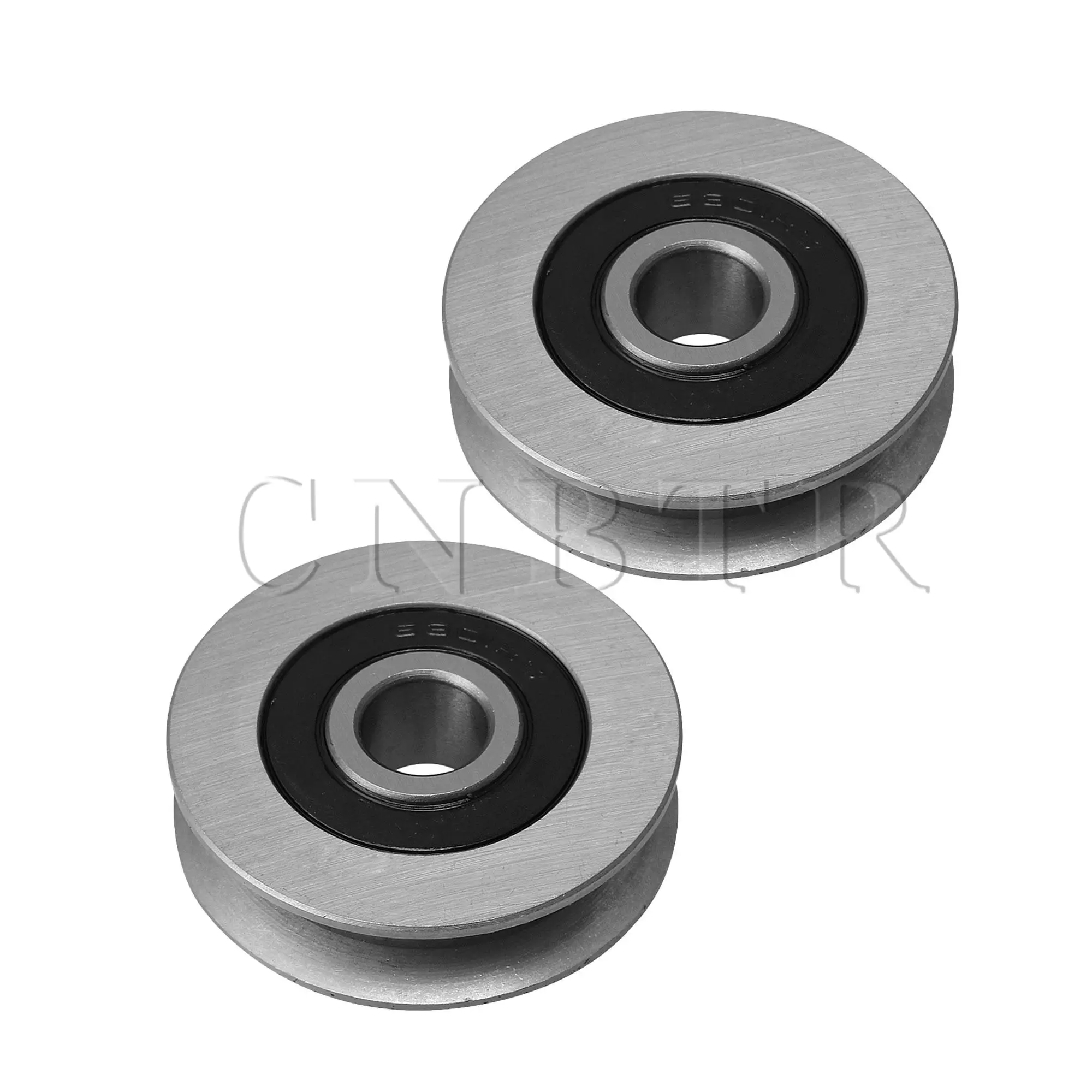 

CNBTR 2x U Type Bearings Guide Cable Pulley for Industry Equipment 50x13mm