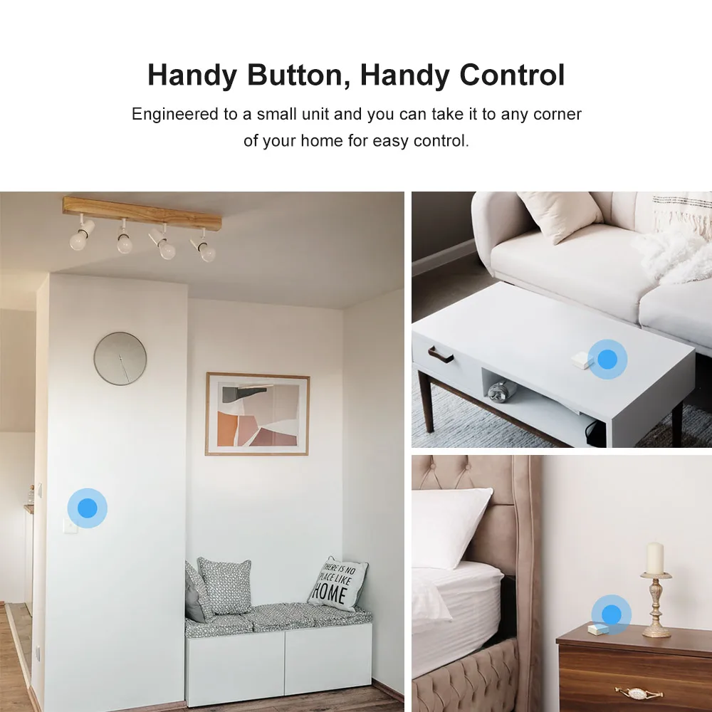 SONOFF SNZB-01 Zigbee Wireless Switch Smart Home Switch إشعار البطارية المنخفضة على تطبيق e-WeLink يعمل مع SONOFF ZBBridge IFTTT