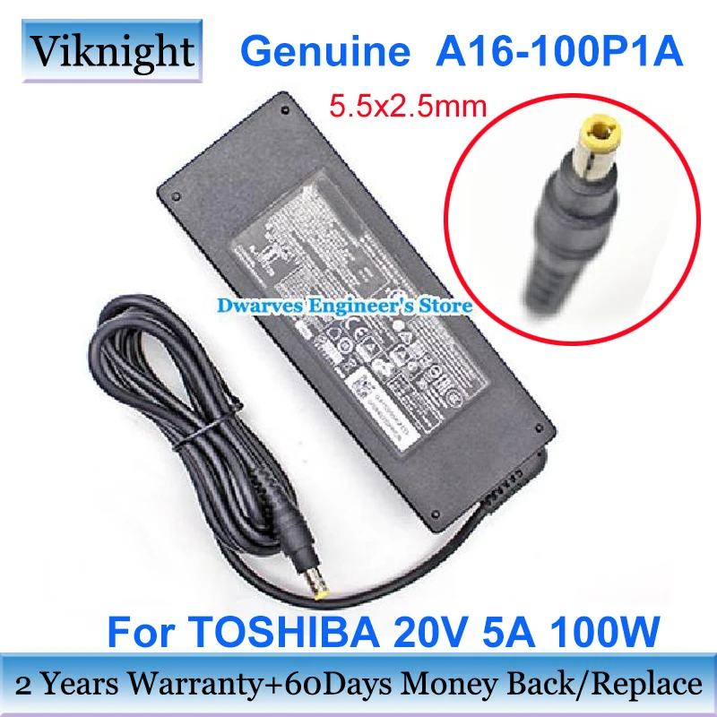 

Original 20V 5A 100W A16-100P1A AC Adapter Charger for TOSHIBA Thunderbolt3 dock PA5281U-1PRP PA5318U-1AC3 Laptop Power Supply