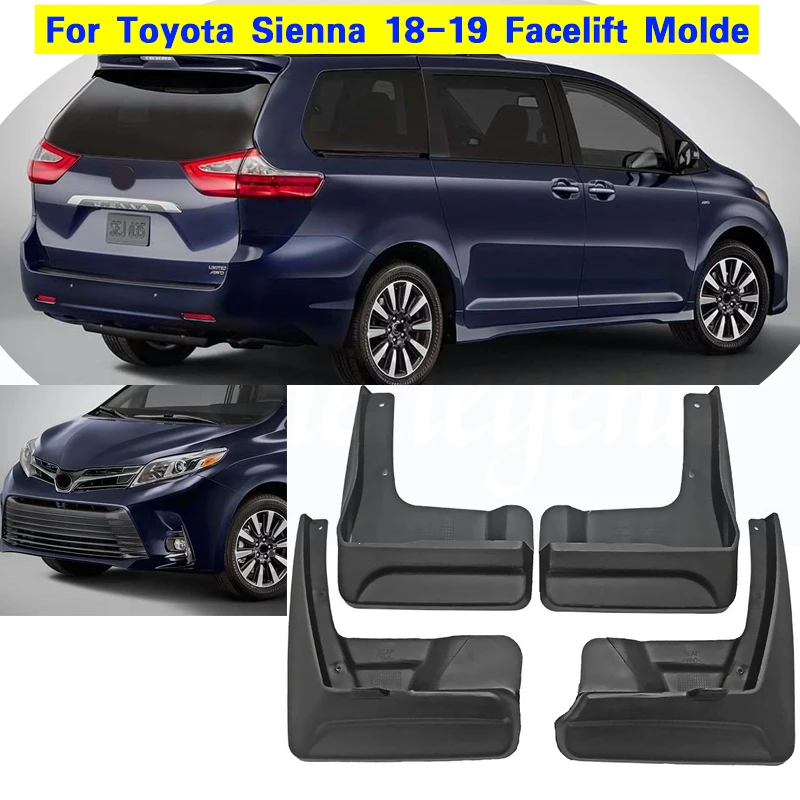 اللوحات الطينية للسيارة تويوتا سيينا XL30 2011 ~ 2019 2012 2013 2014 2015 2016 واقيات الطين واقيات الطين واقيات الطين ملحقات السيارات #3