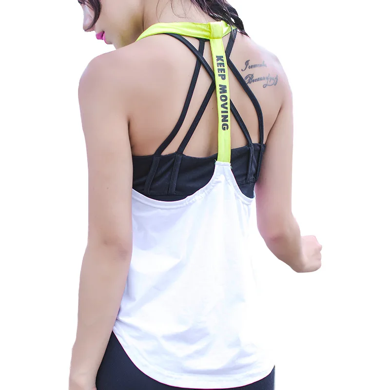 Exercise Gym Sports Sleeveless Shirts Tank Tops Women Fitness Running Clothes Loose Quick Dry Tops Vest Singlets