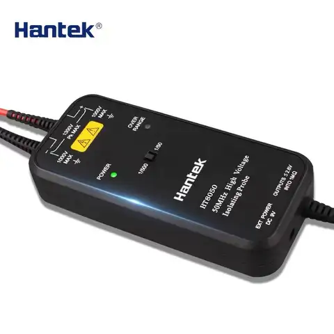 Hantek HT8050/8100 Oscilloskop Högspänningsisolerad Differentialprob 50MHZ-100MHZ Bandbredd 1/50 1/500 Tvåstegsdämpning 8 best sales isoleringssond oscilloskop - №3