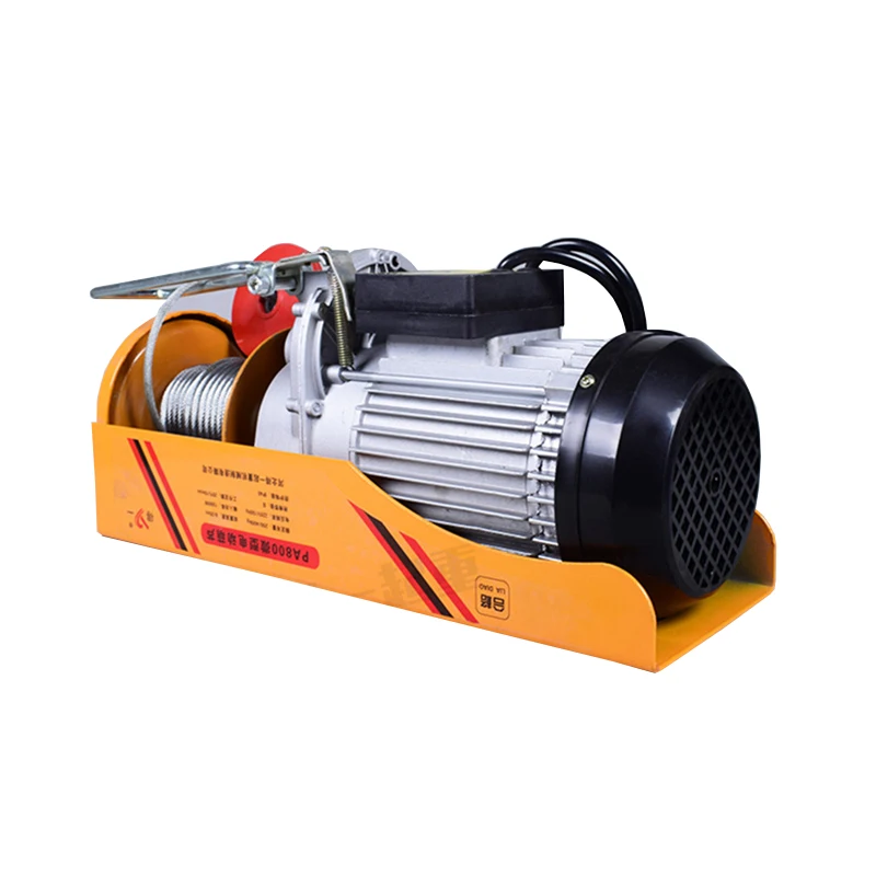 100/200Kg 12M Electric Hoist Lifting Cable Hoist Lifting Wire Hanging Crane Electric Workshop Power Gantry Hoist Winch Lifting