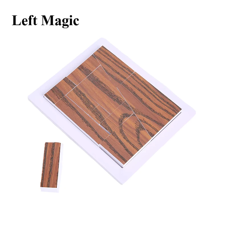 Miracle Block ( Wood Grain ) Magic Tricks Area Never Change Puzzle Magic Building Block Close Up Porps Perpetual Puzzle By Tenyo