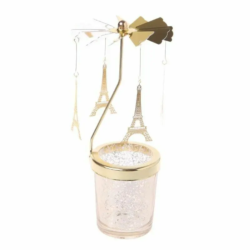 1 pz metallo rotante fine tuning angelo/alce/fiocco di neve e altri modelli candela portalampada da tè decorazione romantica multi-forma