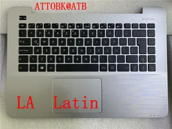 New UK/TR/French/Spanish/Latin Laptop Keyboard for Asus X455 X455L A455L F455L R455L K455 Y483 W419L Palmrest Cover with C
