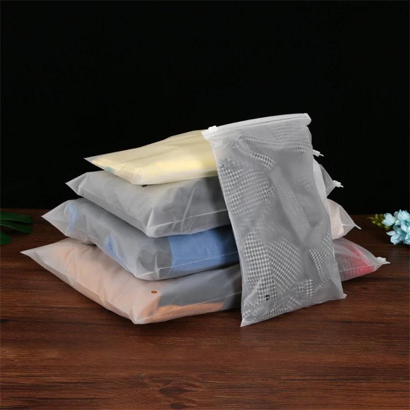 TETP 10 Stück 14 Draht/18 Drähte mattierte Reißverschlusstasche für Zuhause, Reisen, Aufbewahrung, Kleidung, Unterwäsche, Verpackung mit Luftloch-Organizer – Detail 2