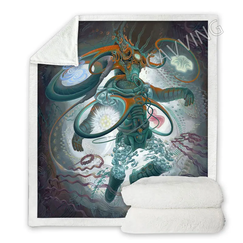 Coheed and Cambria Rock  3D Print  Sherpa Blanket Rectangle Blanket Textiles Fleece Wearable Blanket Throw Blanket Home Decor image 3