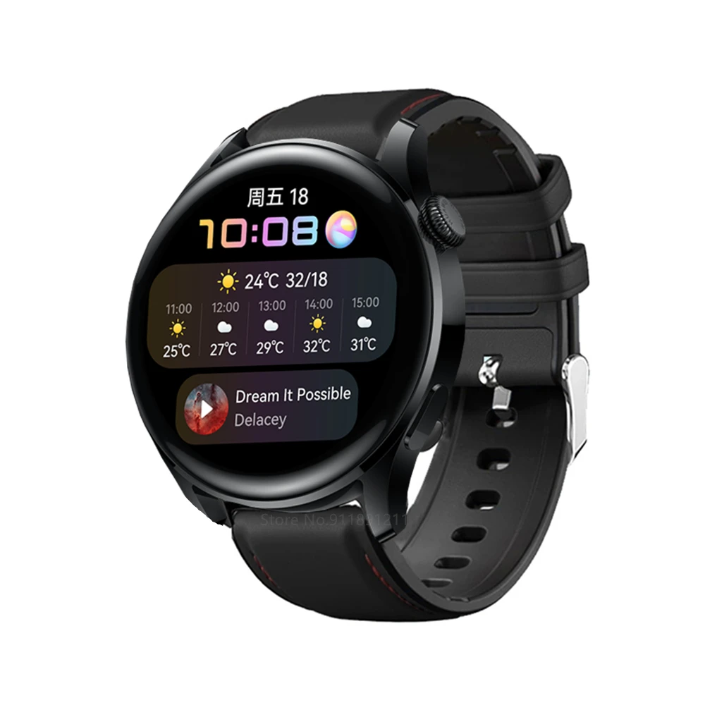 Cinturino in pelle in Silicone 22mm per Huawei Watch 3 3 Pro cinturino cinturino per Huawei Watch GT 3 46mm GT 2 Pro cinturino Correa
