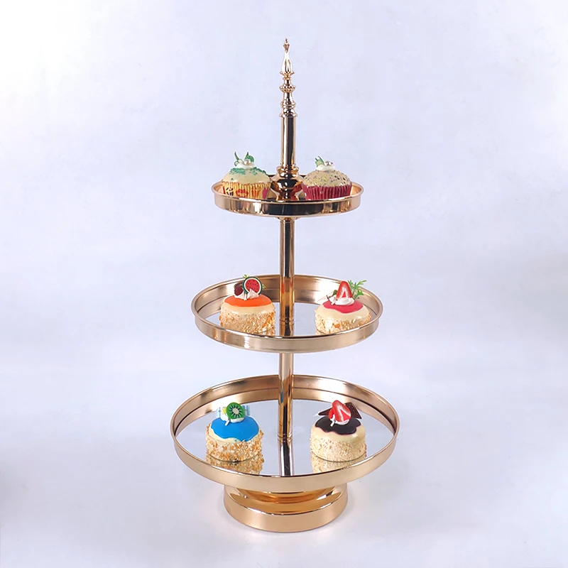 1pcs Mirror new  cake stand cupcake tray cake tools home decoration dessert table decorating party suppliers  Wedding Display