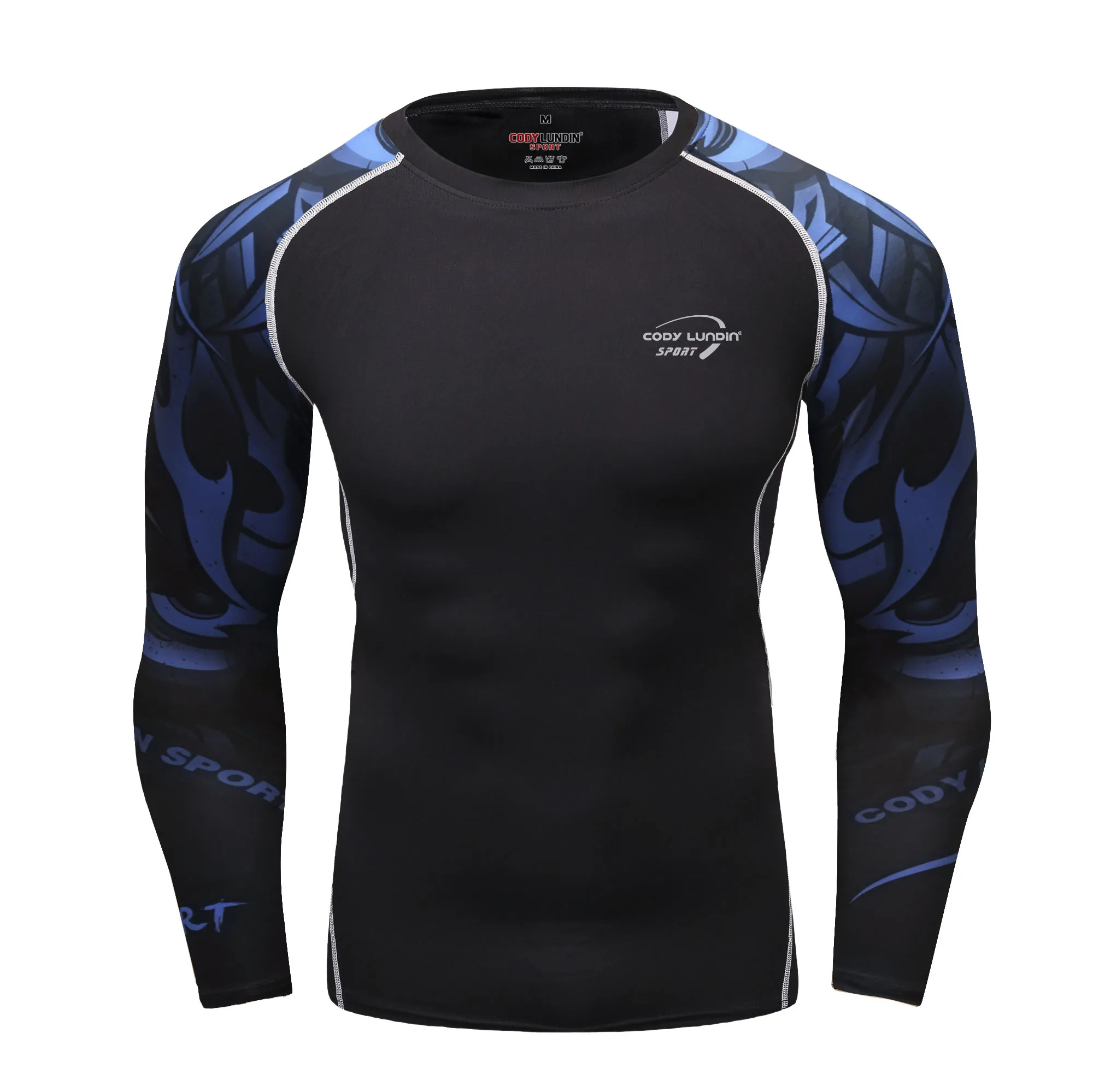 Cody Lundin Swimming UV Protection Beach Rash Guard for Men Anti-uv Swimsuit Swimwear Long Sleeve Rashguard Diving Surf T-shirts