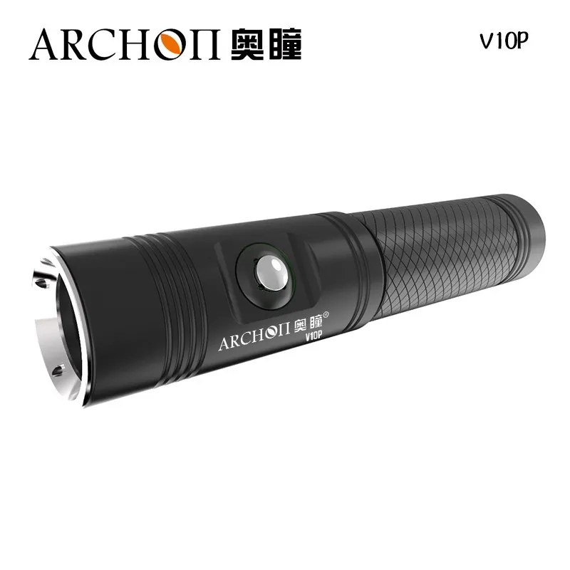 ARCHON-V10P 1400 루멘 충전 다이빙 손전등 LED 손전등 다이빙 토치 수중 다이빙 라이트 채우기 라이트 스트로브 램프, 완전 방수, led20000 개, 플래시 라이트, 화이트, 레드, 그린