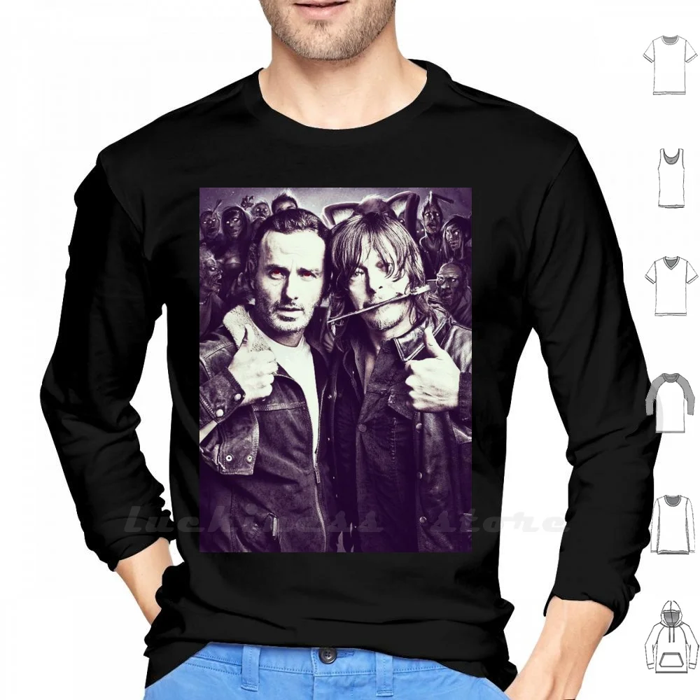 Andrew Lincoln Norman Reedus Long Sleeve