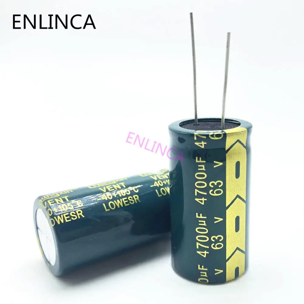 

9pcs/lot T05 63V 4700UF aluminum electrolytic capacitor size 22*40 4700UF 63V4700uf 20%