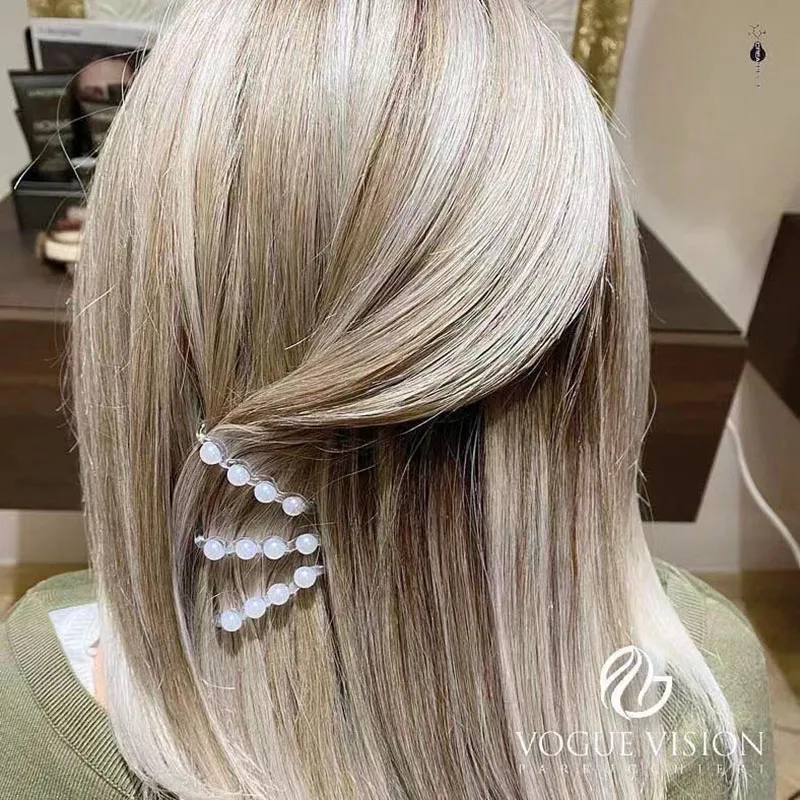 Alat Rias Wanita Musim Panas Invisibbble Traceless Closeable Waver Plus Penjepit Rambut Jepit Rambut Mutiara