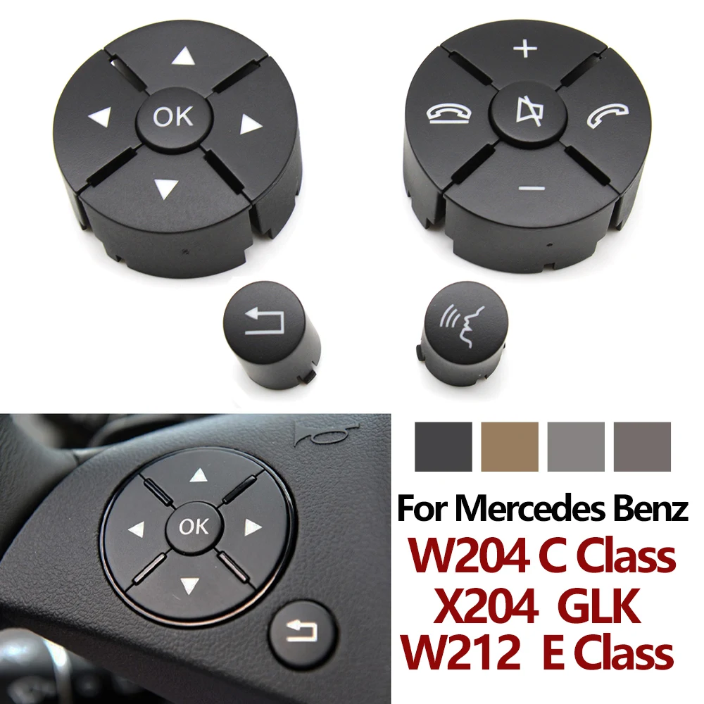 Car Interior Accessory Steering Wheel Control Switch Buttons Replacement For Mercedes Benz 204 C Class GLK X204 E Class W212