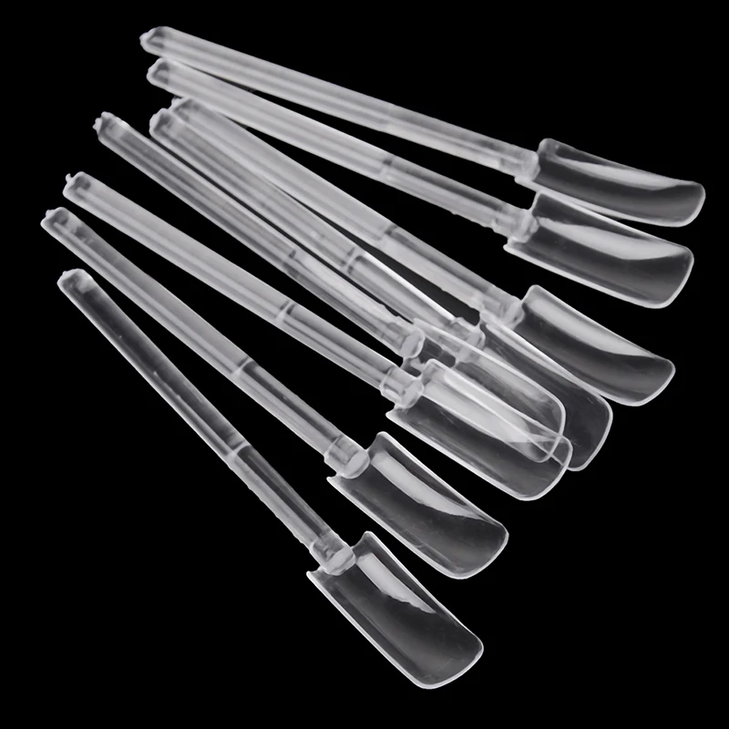 32pcs/lot Nail Art Clear Tips Display Stand Nail Polish Practice Training Tools Transparent 32 Tips Pop Sticks
