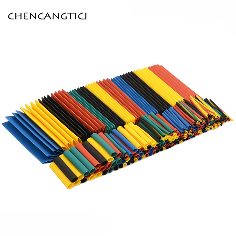 

328 Pcs Polyolefin Shrinking Assorted Heat Shrink Tube Wire Cable Insulated Sleeving Tubing For Connector Plug