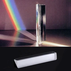 Triangular color prism K9 Optical Glass Right Angle Reflecting Triangular Prism For Teaching Light Spectrum   M13 dropship