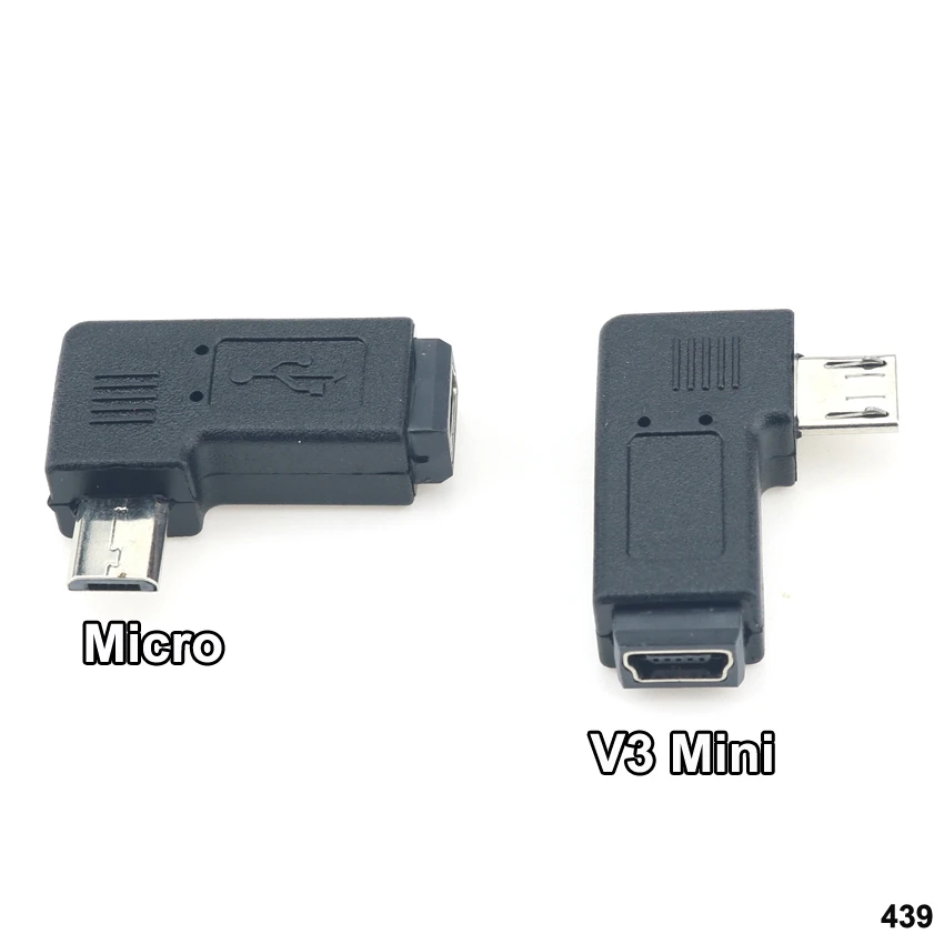 Mini USB to Micro USB Male Female Printer V3 Micro USB Plug Jack Power Connector Charging Adapter for Phone MP5 ect