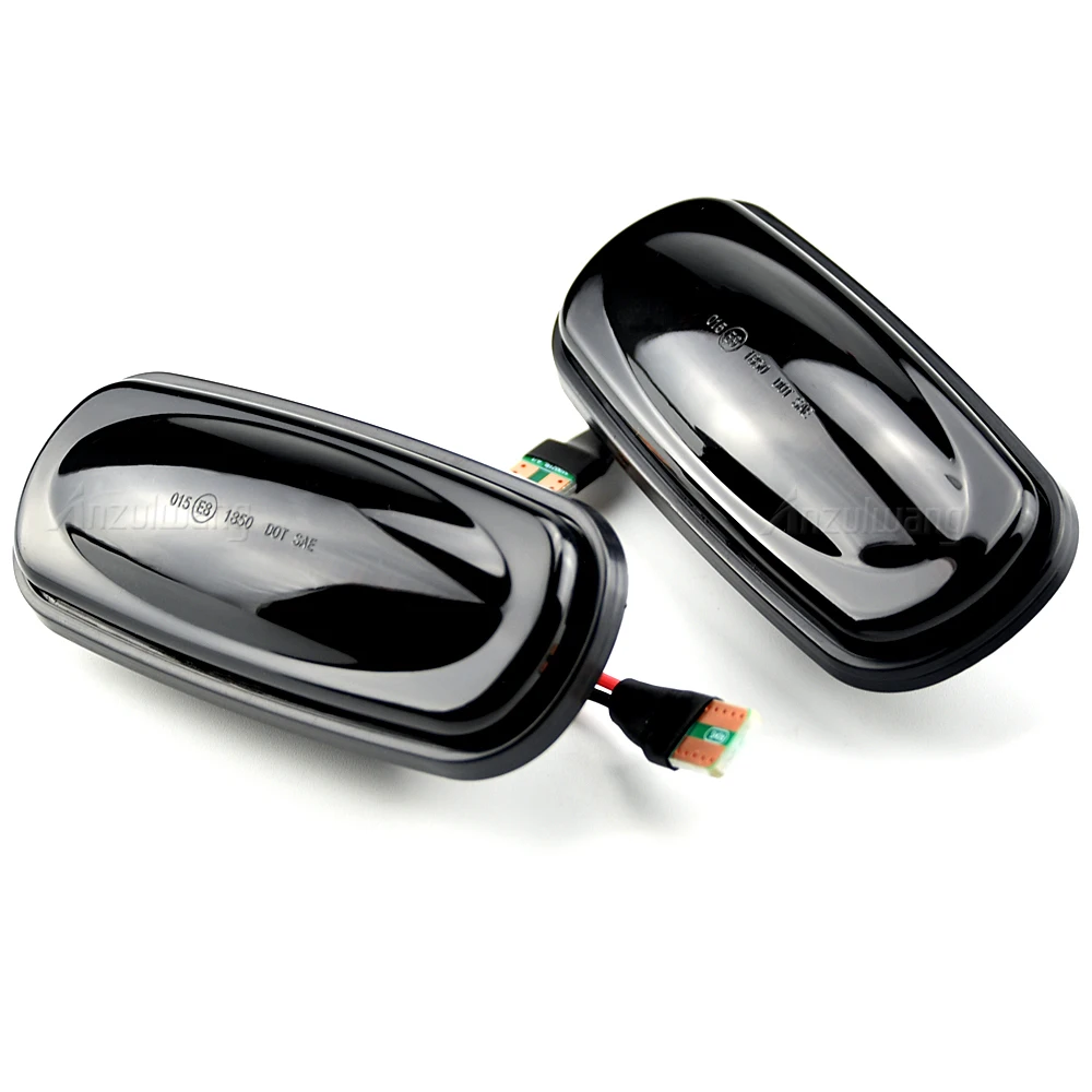 2pcs LED Turn Signal Dynamic Sweep Side Marker Lamp Repeater Indicator Light For Discovery 2 1999-2003 2004 Freelander Defender