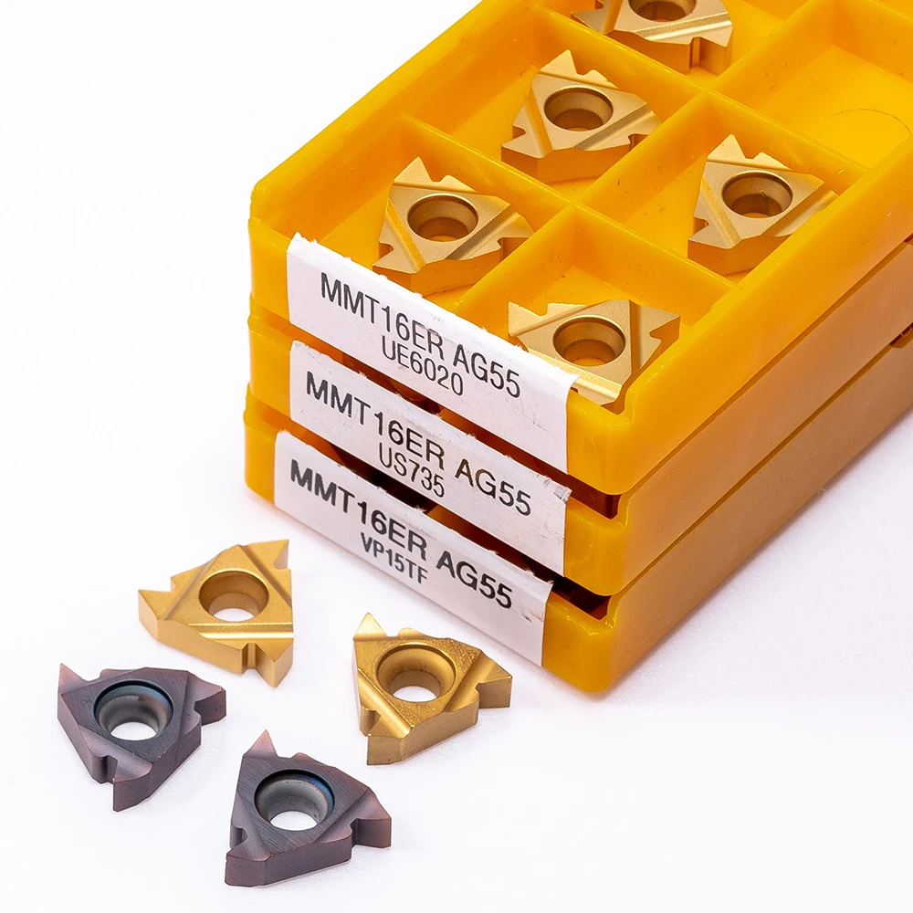 MMT 16ER AG55 VP15TF UE6020 US735 inserti in metallo duro Tornitura Filettatura utensili da taglio Tornio fresa Strumenti di fresatura CNC strumento 16ERAG55