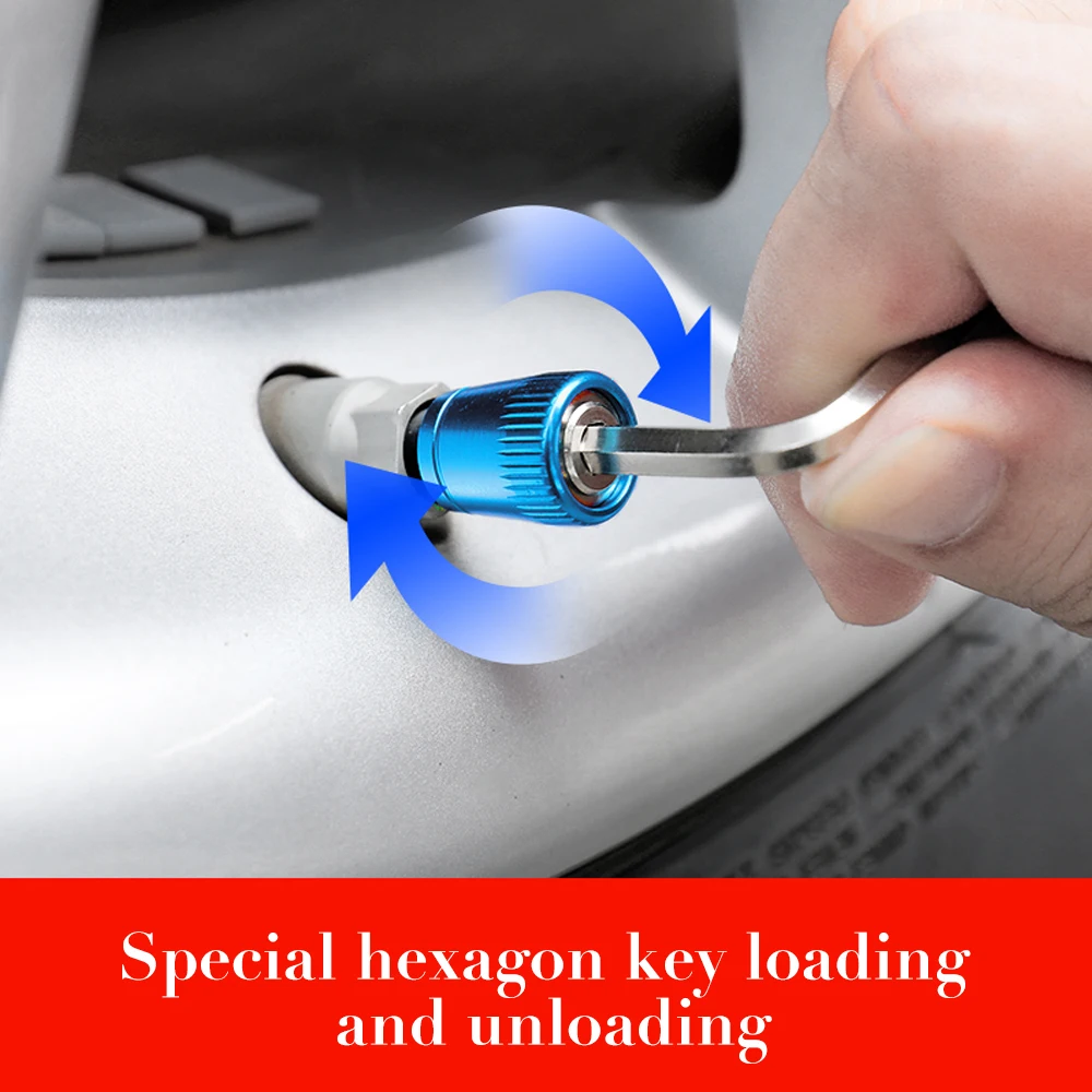 4Pcs/Set Car Tire Air Valve Caps Anti-theft Sport Zinc Alloy Moto Bicycle Tire Wheel Air Dust Caps Cover Car Accessories
