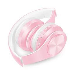 Brand New Fashionable Macaron Bluetooth Headphone Music Audio Earphone Stereo Foldable Handsfree Headset TF Card With Microphone