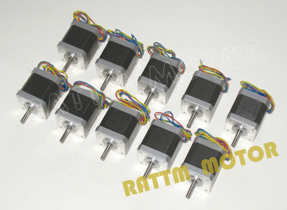 

New products!!!10PCS Nema17 CNC Stepper Motor 40mm/ 58 Oz-in / 1.3A CNC stepper motor stepping motor 4lead wrie