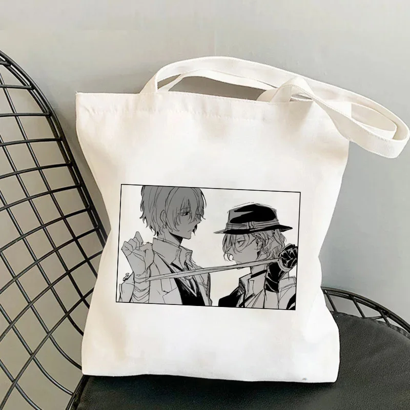 Anime Bungou Stray Dogs Chuuya Nakahara Osamu Dazai Cute Canvas Bags Harajuku Large Capacity Messenger Women Bags Cool Wallet