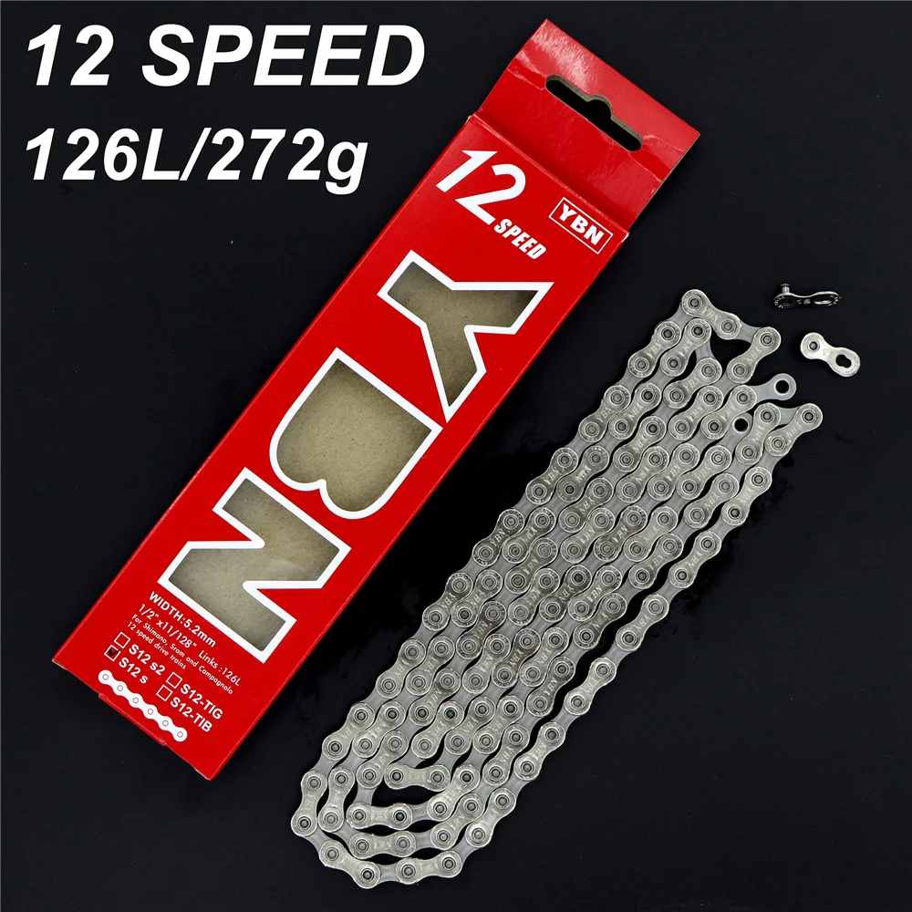 YBN 10/11/12 Speed Bicycle Chain SLA H11-TIG Gold Titanium coating  MTB Road Bike Colorful Chain for SRAM/Campanolo System