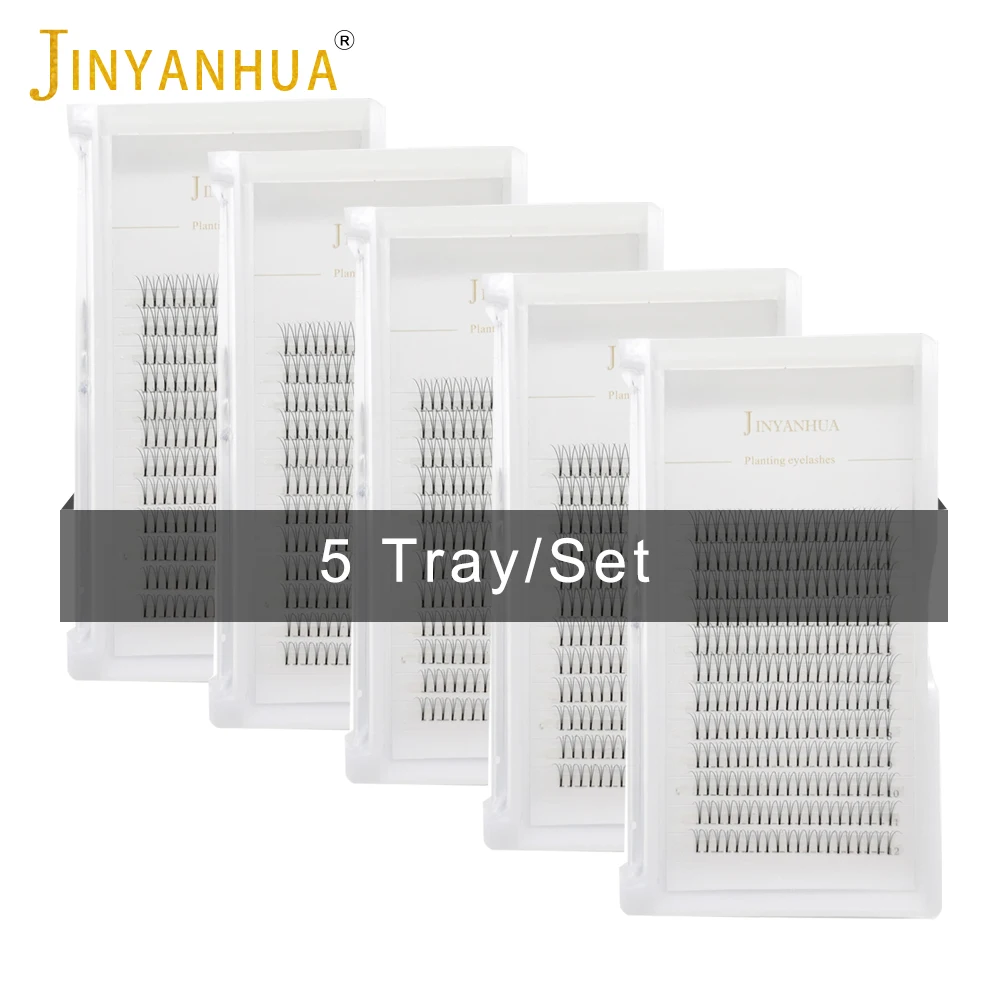 5 Trays Mink Hair Three-Dimensional Soft 3D False Eyelashes Handmade Long Natural Eye Lashes Fans Wholesale Eyelash Extensions