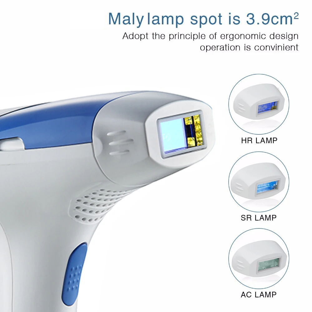 MLAY Depilador Laser IPL Macchina di Rimozione Dei Capelli Permanente Rimozione Dei Capelli Elettrico 500000 Flash Clearance Acne Ringiovanimento Della Pelle
