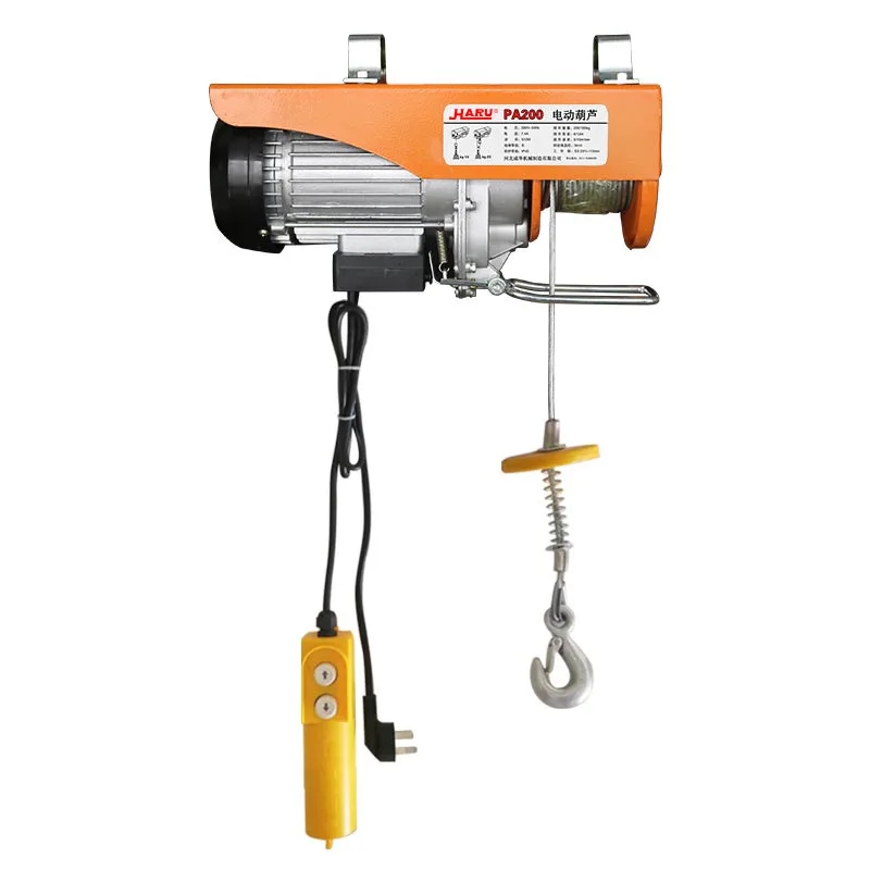 Electric Winch Hoist Crane 12M Auto Lift Multi-function Electric Hoist Household Garage Winch