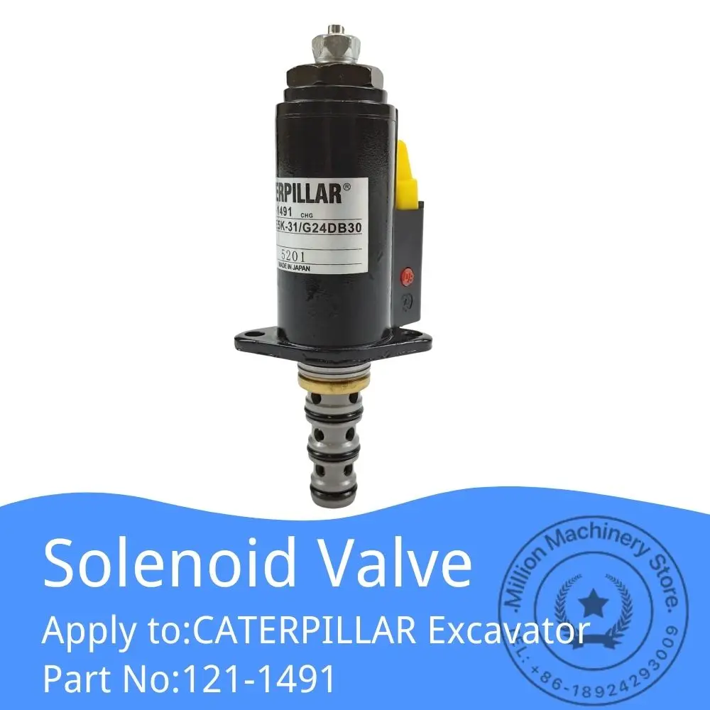 

NEW 121-1491 KWE5K-31 G24DB30 Rotary Solenoid Valve for Caterpillar Excavator E320B/C/D 315C 325C Hydraulic Main Pump