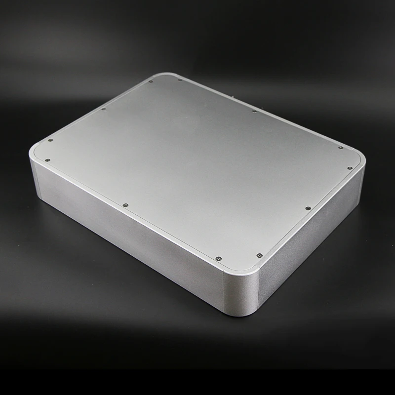 Закругленный алюминиевый корпус предусилитель шасси, корпус аудиоцап декодера, корпус лампового усилителя 430 мм * 80 мм * 330 мм BZ4308E