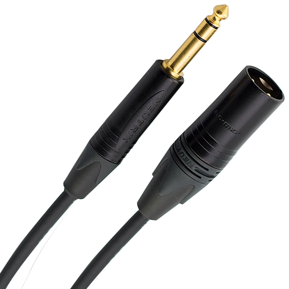 Trsxlrm cabo 6.5mm para xlr macho, cabo de monitor balanceado de alto-falante usando canare original, feito à mão, plugue neutrik banhado a ouro