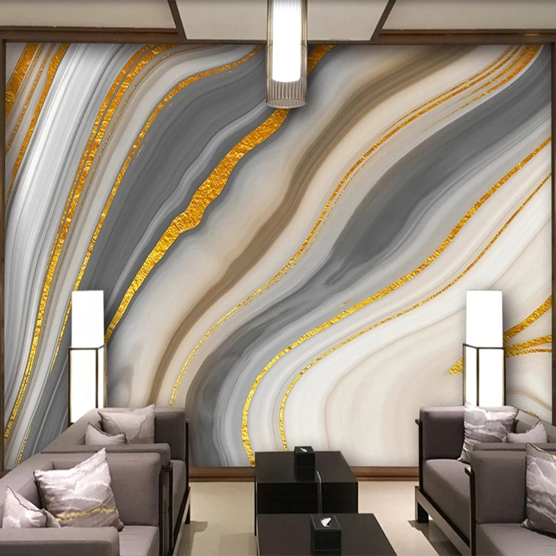 

Custom Mural Wallpaper Modern 3D Abstract Marble Wall Painting Living Room TV Sofa Bedroom Art Background Wall Papel De Parede