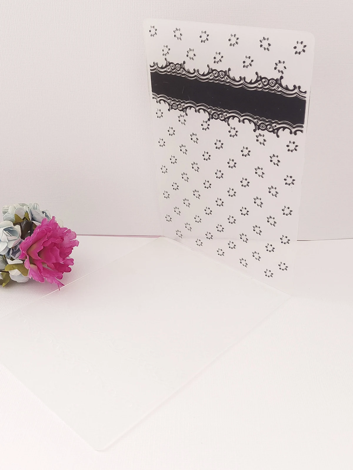Knot/Cherry/Text Embossing Folder Plastic Plates Design For DIY Paper Card Decoration Cutting Dies Scrapbooking Size:10.5x14.5cm