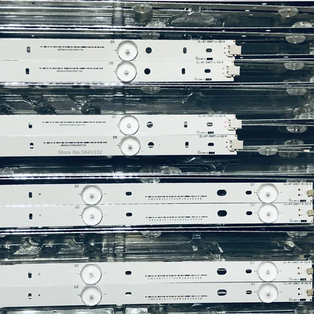 Rétroéclairage LED pour 47PFL3188 47PFG4109/78 47PFL5708/F7 47PFL4398H/12 47PFL3198H/12 47PFH4109/88 CL-47-D407-R-V2 V4